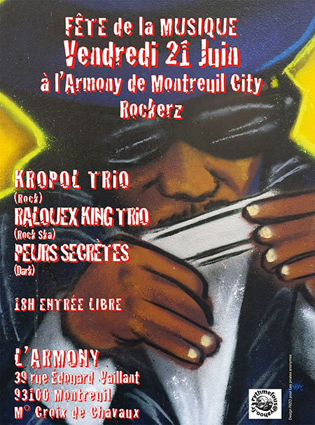 Montreuil city Rockers à l'Armony. pour la fête de la musique